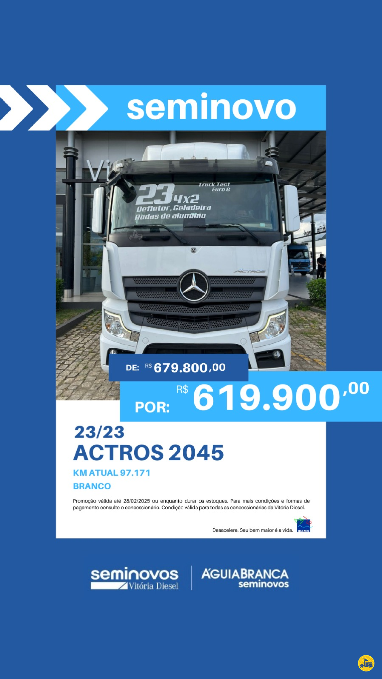 CAMINHAO MERCEDES-BENZ MB 2045 Chassis Cavalo 4x2 Vitória Diesel - MB CARIACICA ESPÍRITO SANTO ES